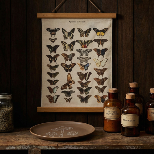 Papiliones Exoticorum Butterfly Print Decorative Canvas Wall Decor | 15.75" x 19.25"