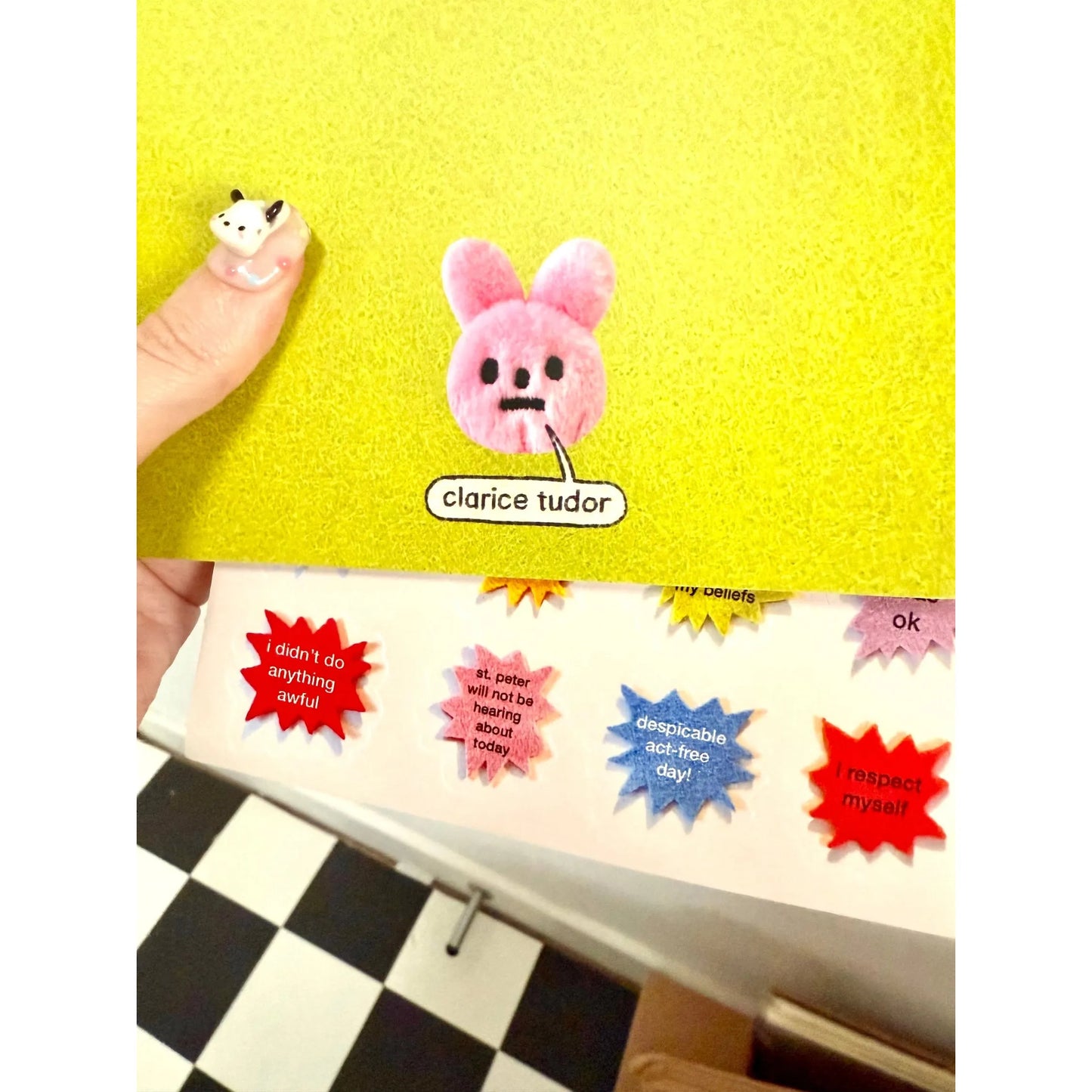 Passive-Aggressive Personal Growth Journal in Pink with Sticker Sheet | Artist Designed in the UK-Clarice Tudor-The Bullish Store