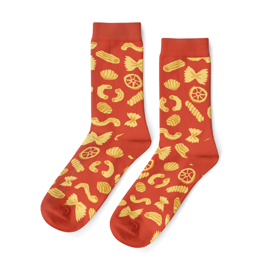 Pasta Shapes Women's Crew Socks – Fun Foodie Socks | Eco-Friendly, Premium Cotton Gift for Food Lovers
