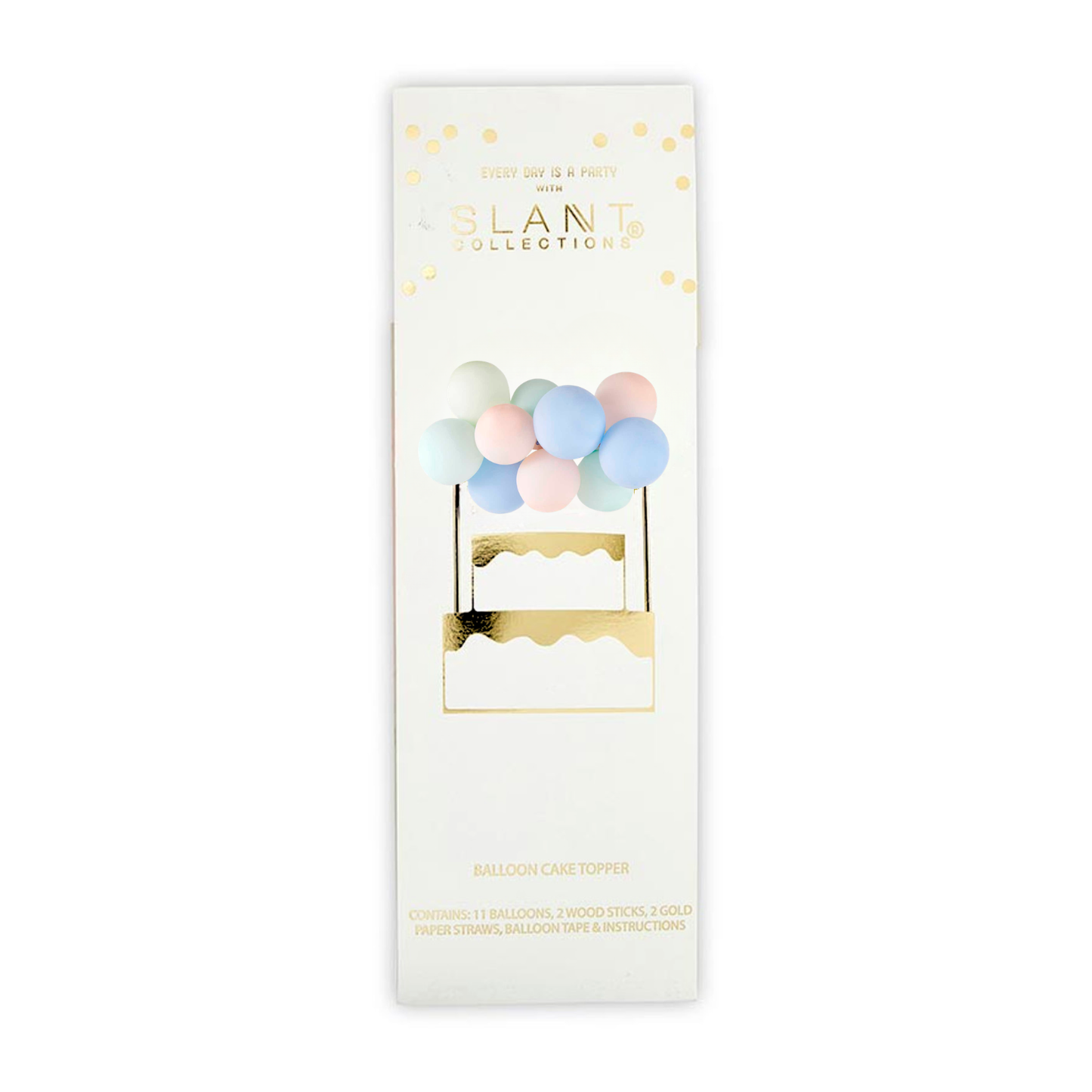 Pastel Balloon Cake Topper | Mini Balloon Garland Cake Decoration