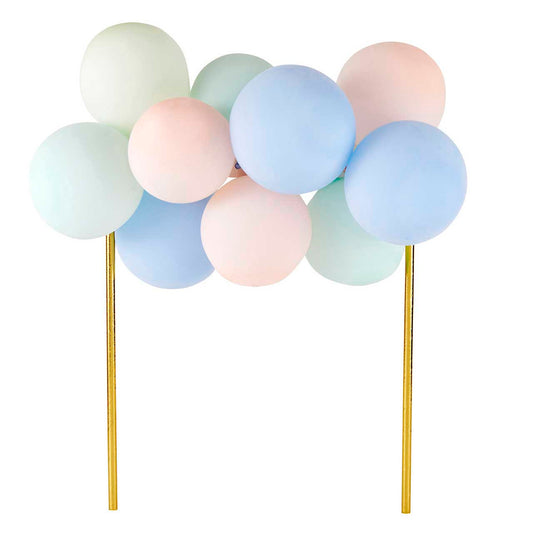 Pastel Balloon Cake Topper | Mini Balloon Garland Cake Decoration