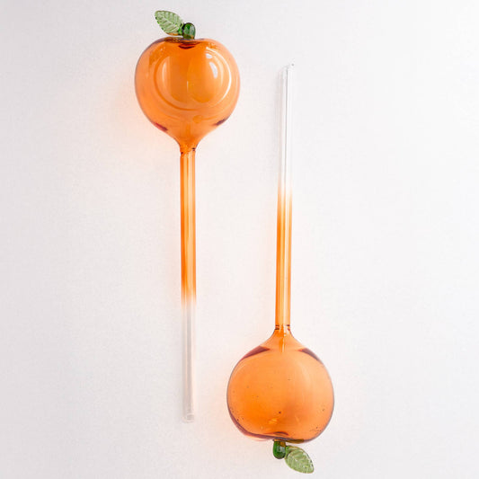 Peach Watering Globes | Self-Watering Plant Globes Set of 2-Ban.do-The Bullish Store