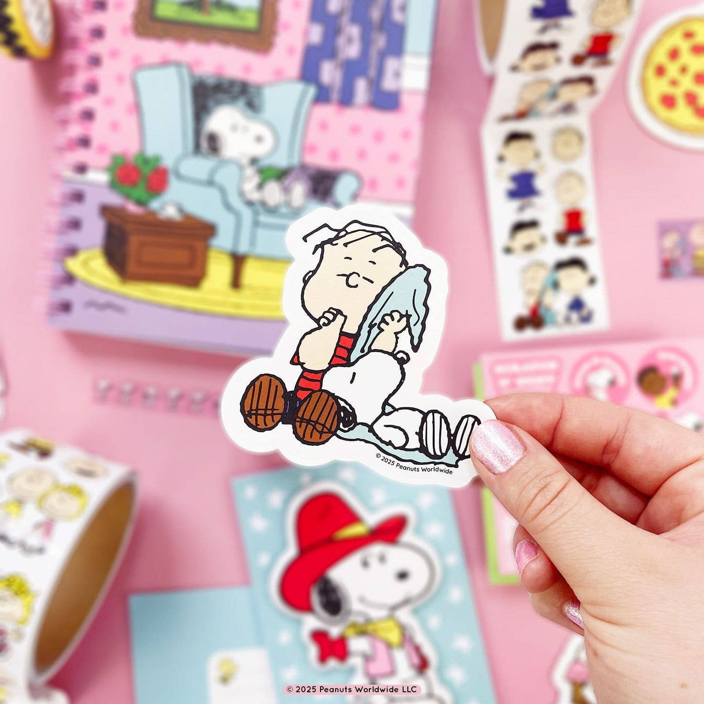 Peanuts Laundry Day Scratch 'n Sniff Stickers | 1950s Cartoon Decorative Decals | Sticker Lovers Collection