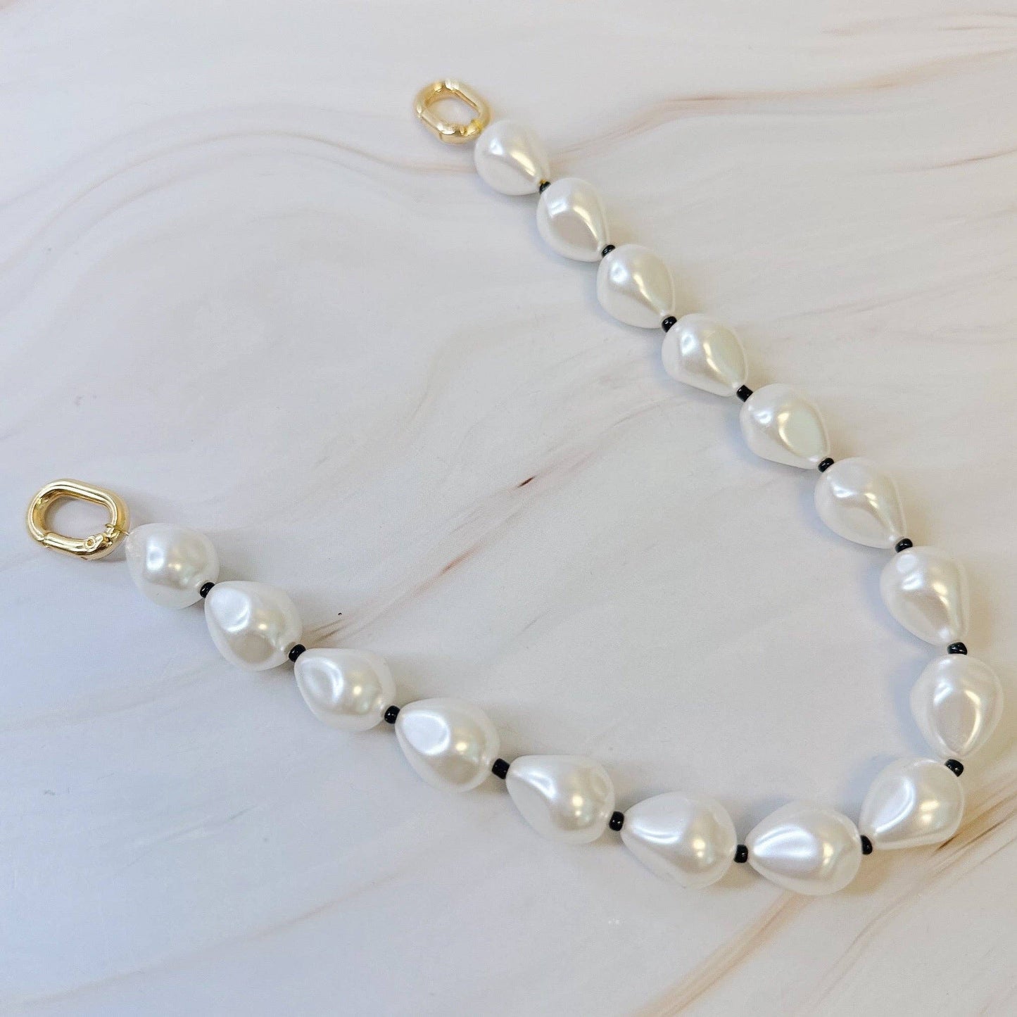 Pearl and Bead Bag Charm