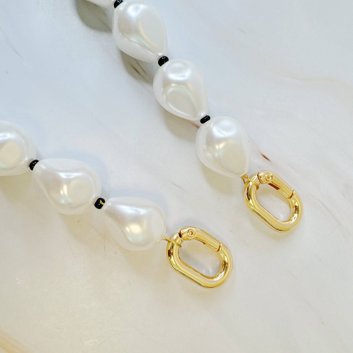 Pearl and Bead Bag Charm