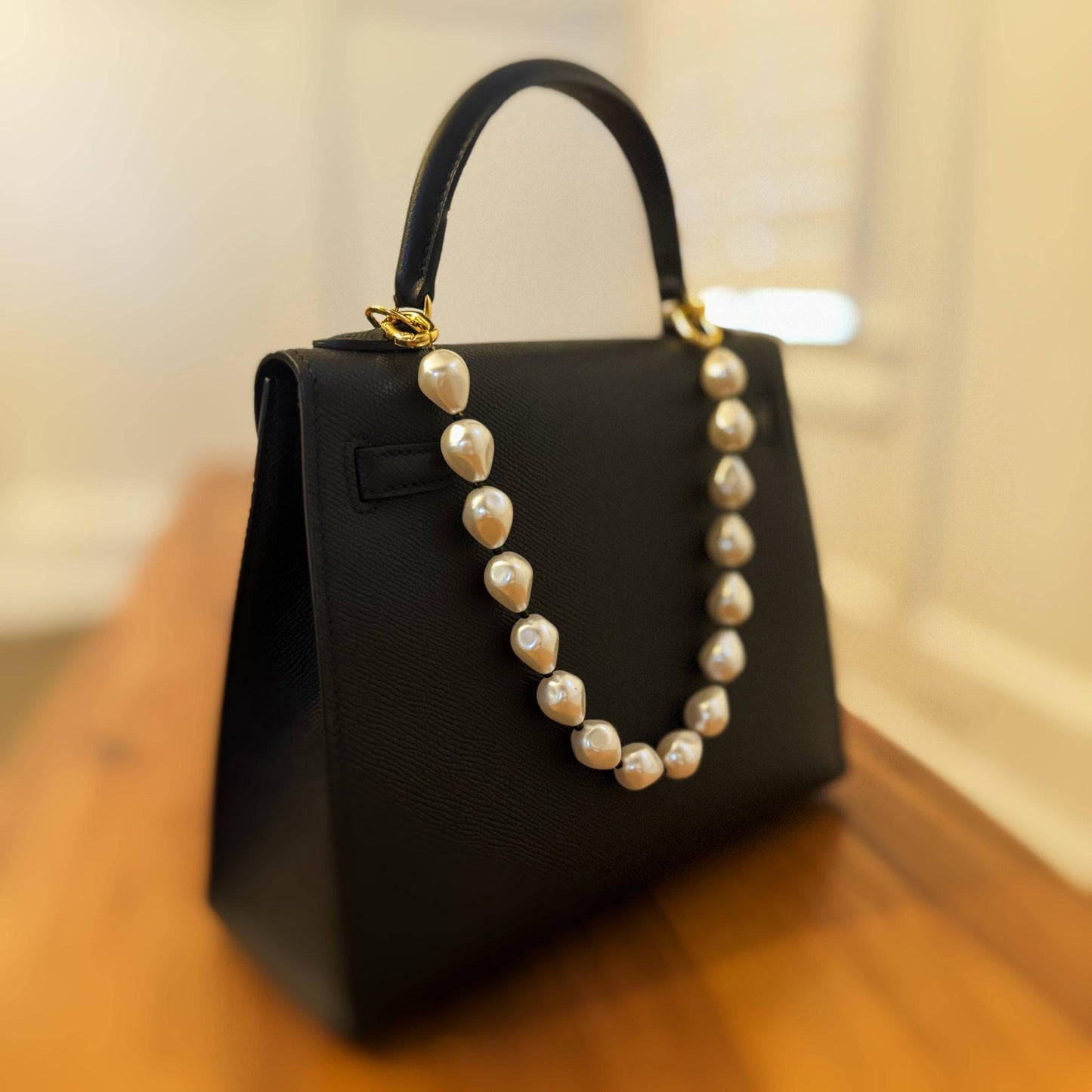 Pearl and Bead Bag Charm