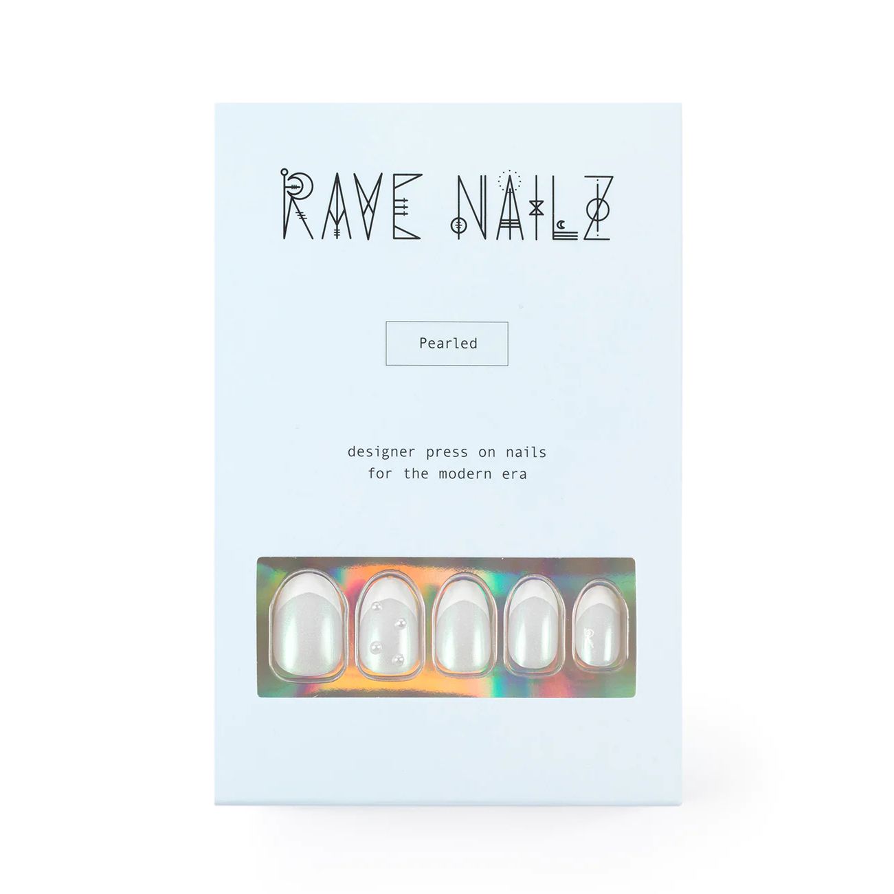Pearled French Nailz | Press On Nail Kit Includes 24 Nails