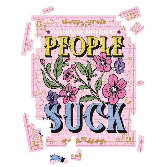 People Suck 500-Piece Jigsaw Puzzle-Fun Club-The Bullish Store