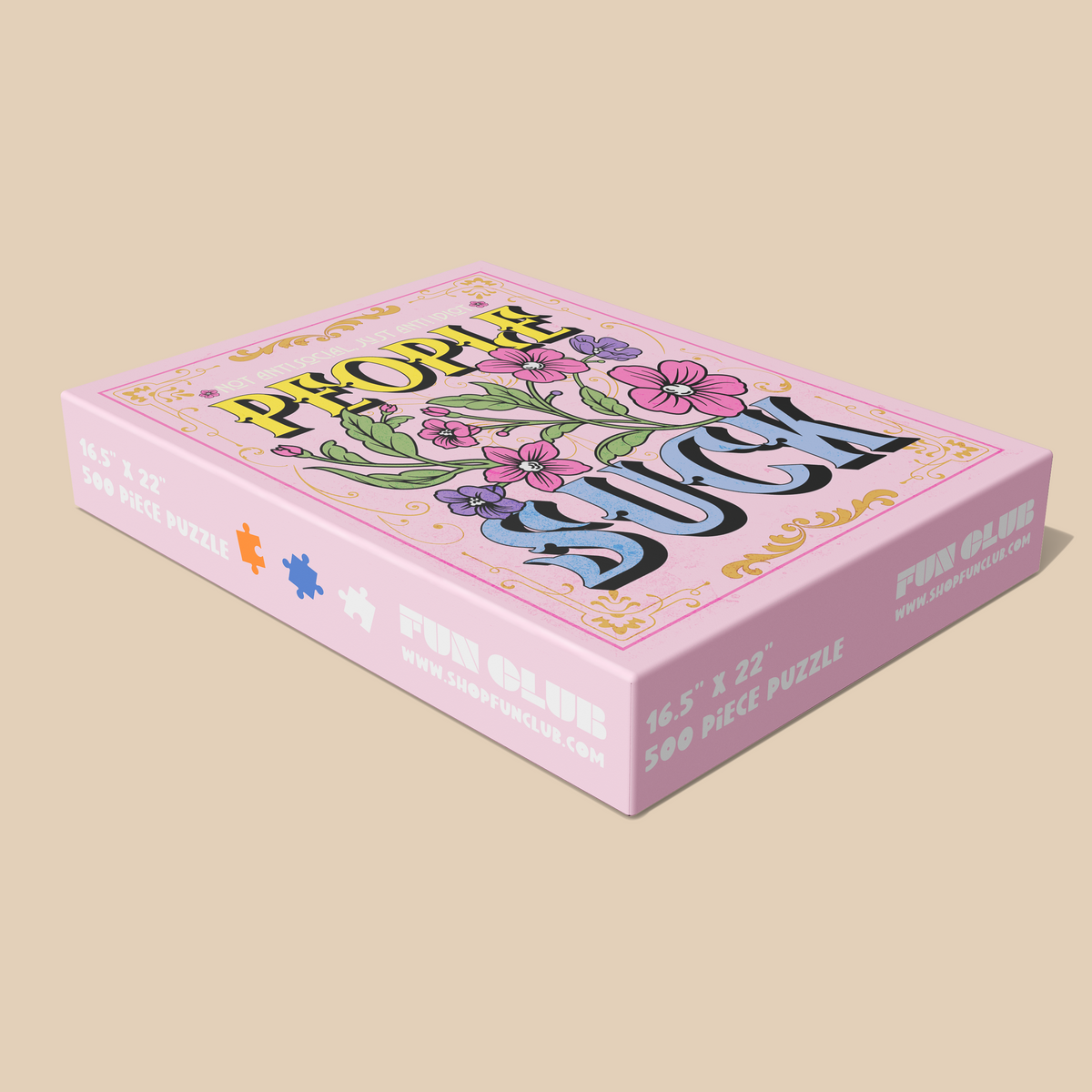 People Suck 500-Piece Jigsaw Puzzle-Fun Club-The Bullish Store