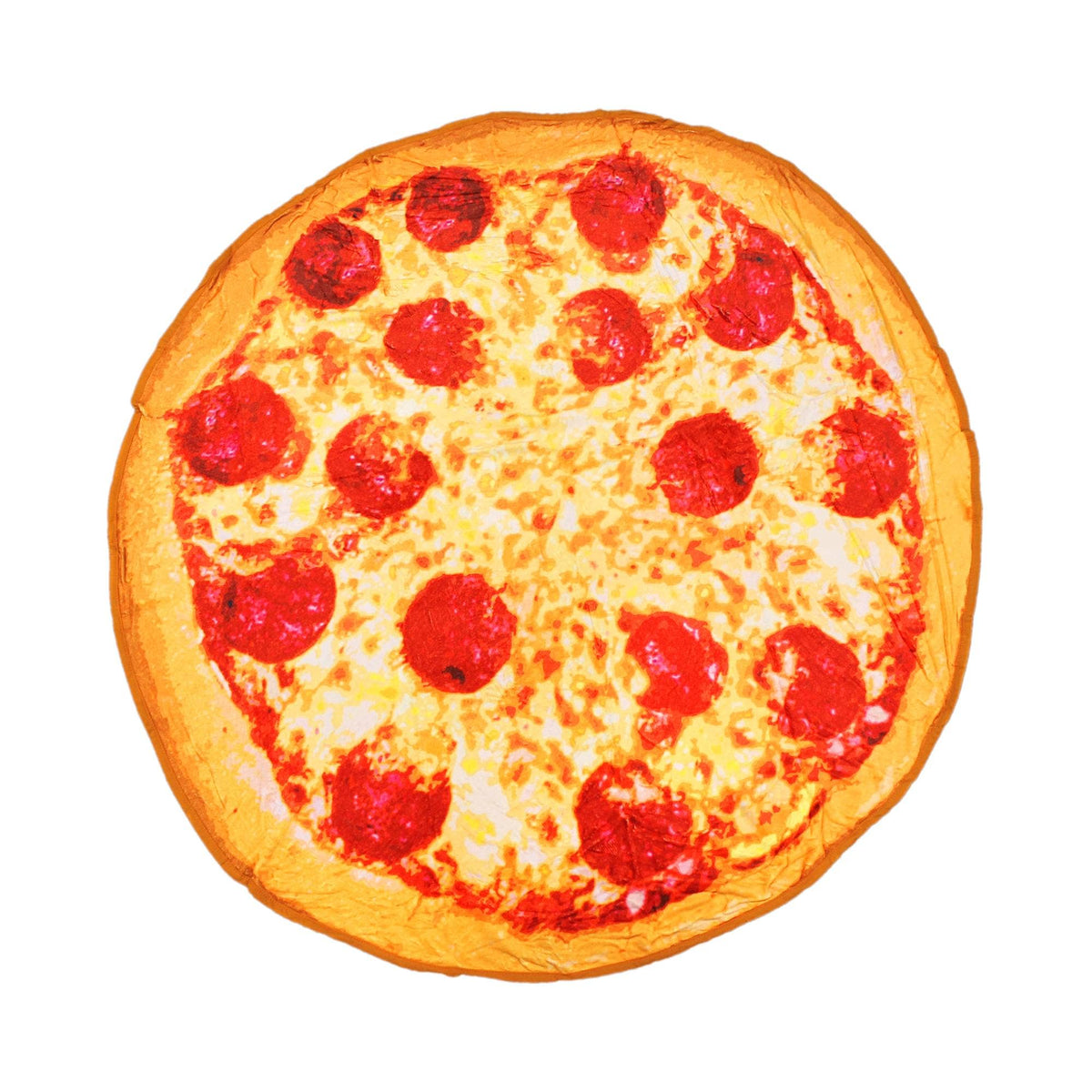 Pepperoni Pizza Round Throw Blanket | 60" Diameter