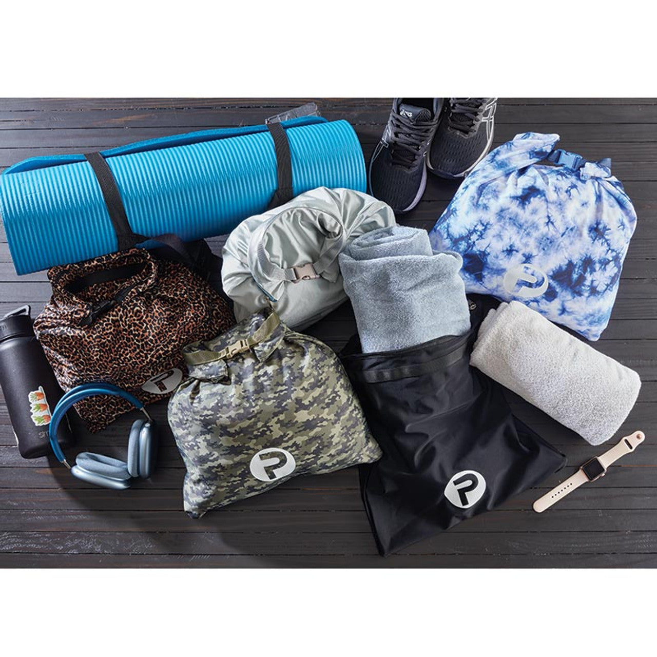 Performance Fitness Bag | Waterproof Nylon Gym & Swim Bag | 14.56 x 15.55”