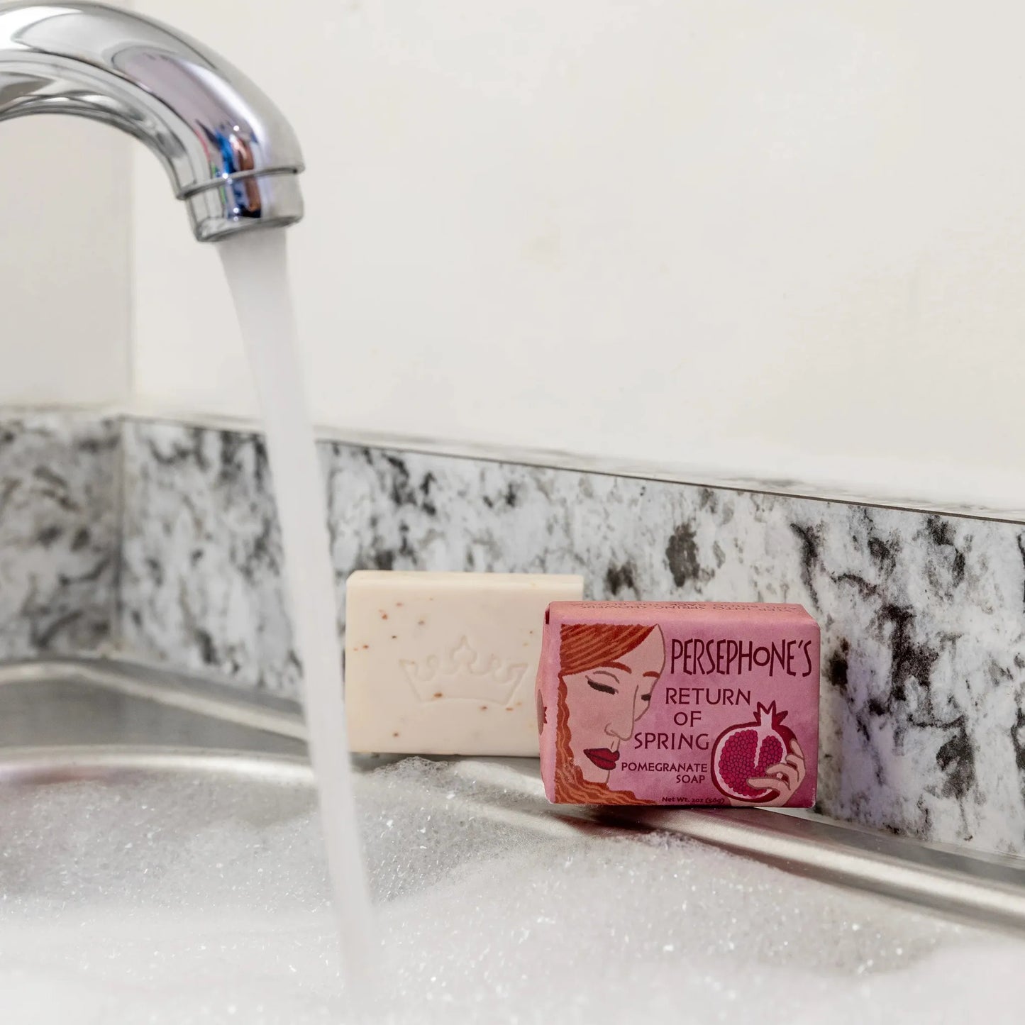 Persephone’s Return of Spring Mini Bar Soap | Pomegranate Exfoliating Soap