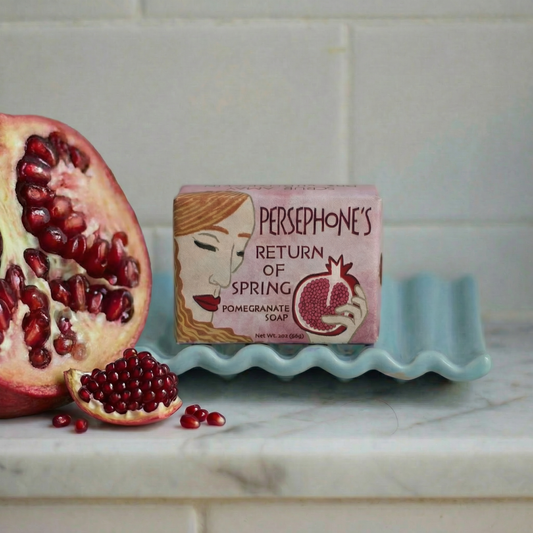 Persephone’s Return of Spring Mini Bar Soap | Pomegranate Exfoliating Soap