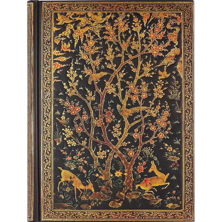 Persian Grove Hard Cover Journal | Embossed Trees Deers | 6-1/4'' x 8-1/4''