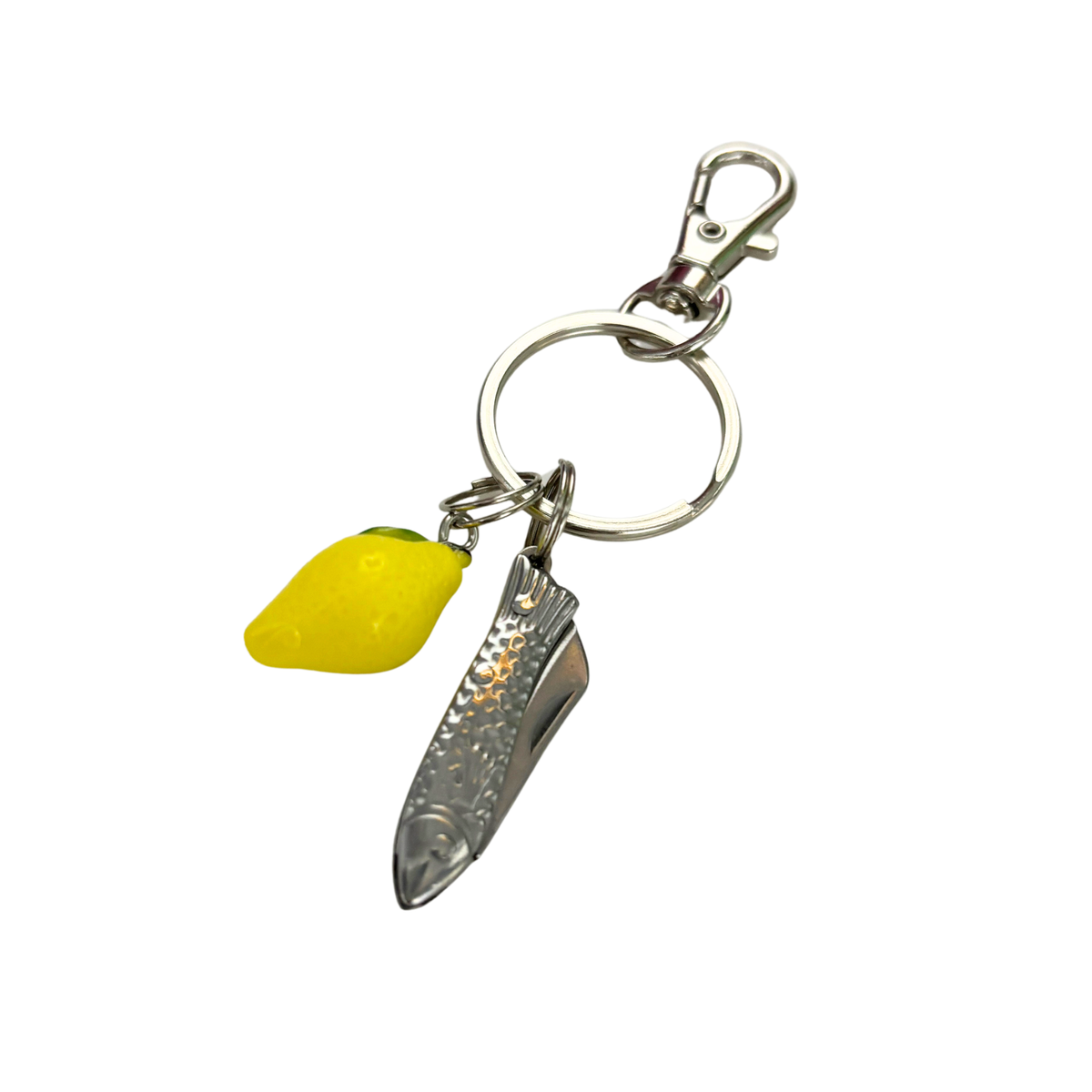 Petite Sardine Knife Keychain | Coastal Mediterranean Bag Charm-GetBullish-The Bullish Store