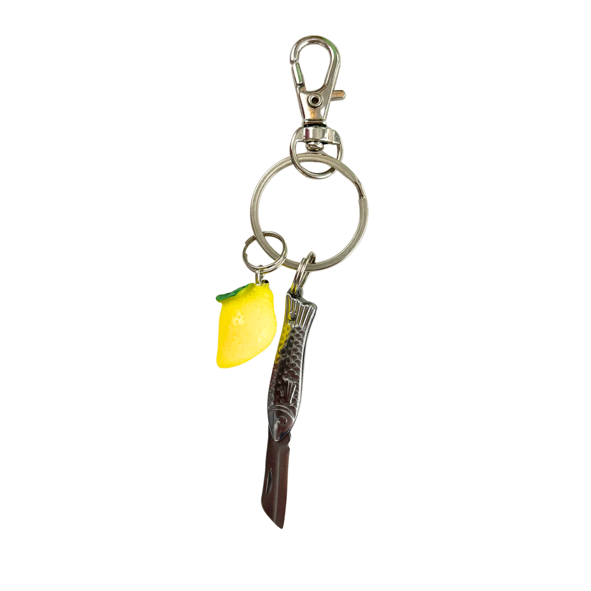 Petite Sardine Knife Keychain | Coastal Mediterranean Bag Charm-GetBullish-The Bullish Store
