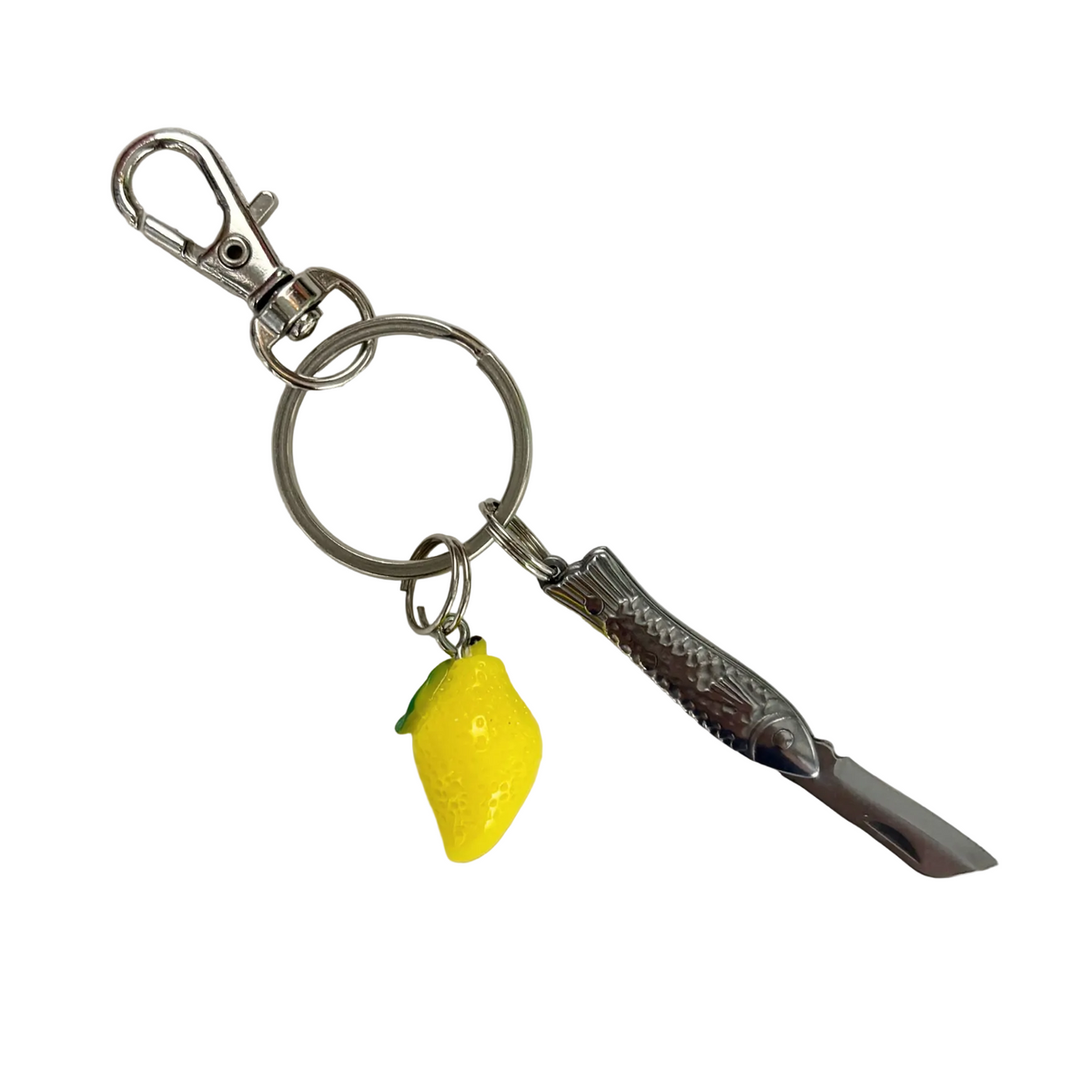Petite Sardine Knife Keychain | Coastal Mediterranean Bag Charm