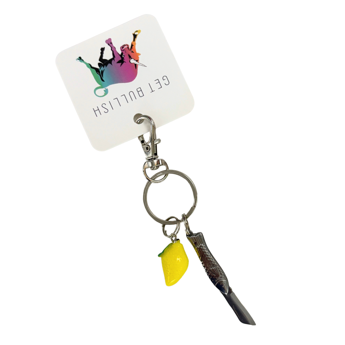 Petite Sardine Knife Keychain | Coastal Mediterranean Bag Charm-GetBullish-The Bullish Store