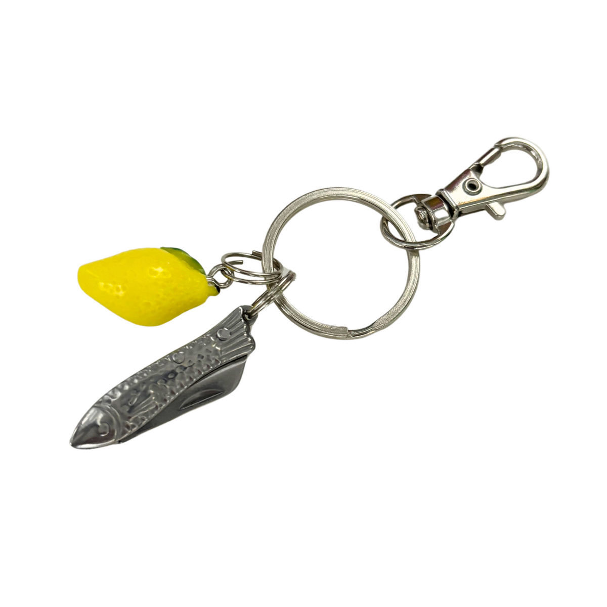 Petite Sardine Knife Keychain | Coastal Mediterranean Bag Charm-GetBullish-The Bullish Store