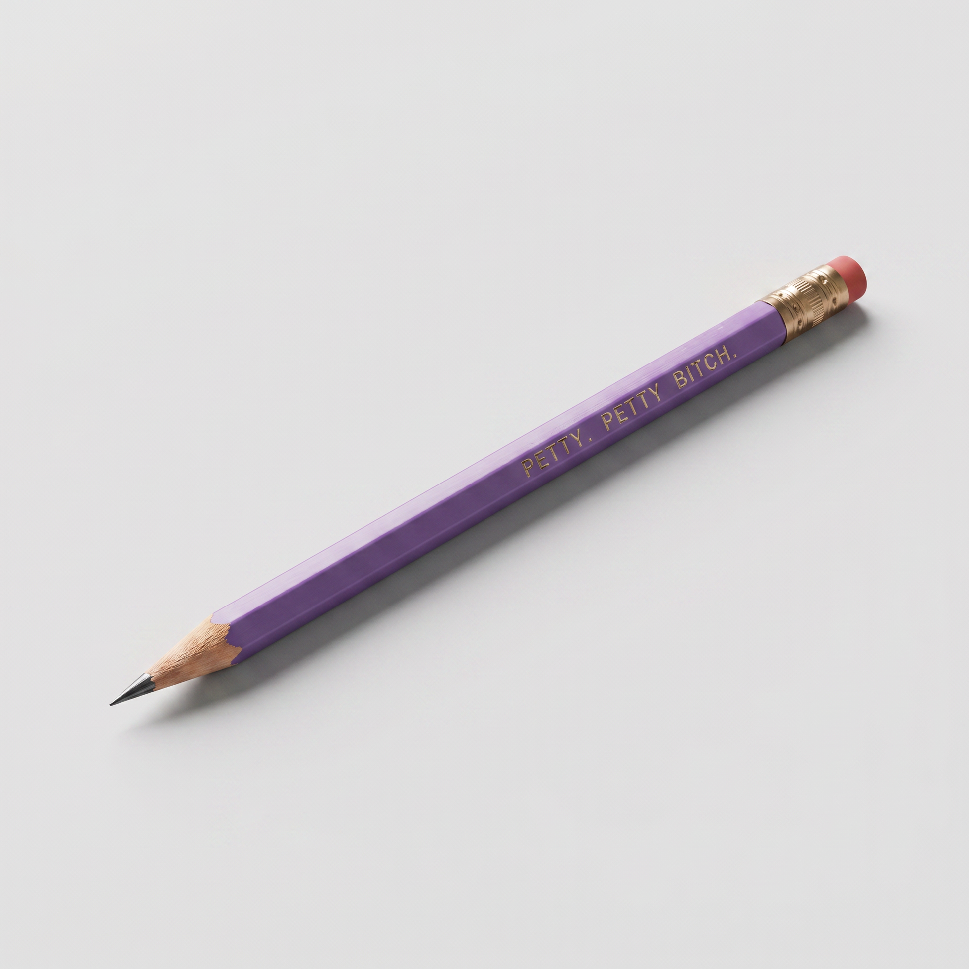 Petty, Petty Bitch Pencil Set in Lilac | Set of 5 Funny Sweary Profanity Pencils