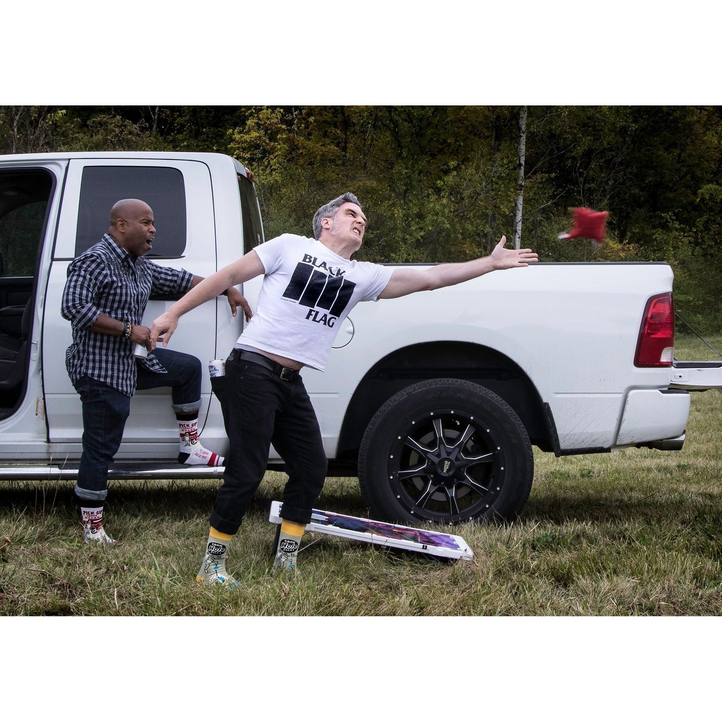 Pick Up Truck 'Til Death Do Us Part Funny Men's Crew Socks