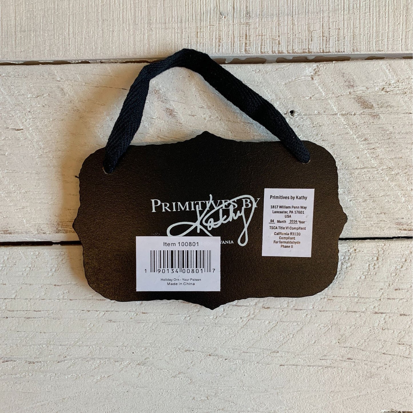 Pick Your Poison Mini Hanging Sign for Liquor/Potion Bottle or Decor | Spooky Wooden Decor | 5" x 3.25"