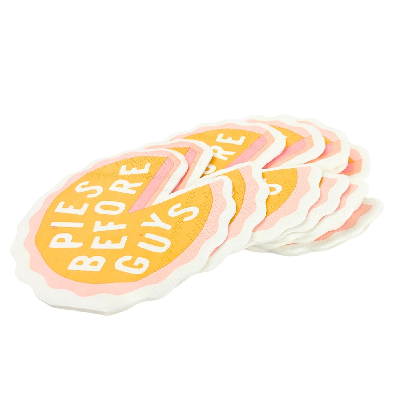 Pies Before Guys Die-Cut Party/Beverage/Cocktail Napkins