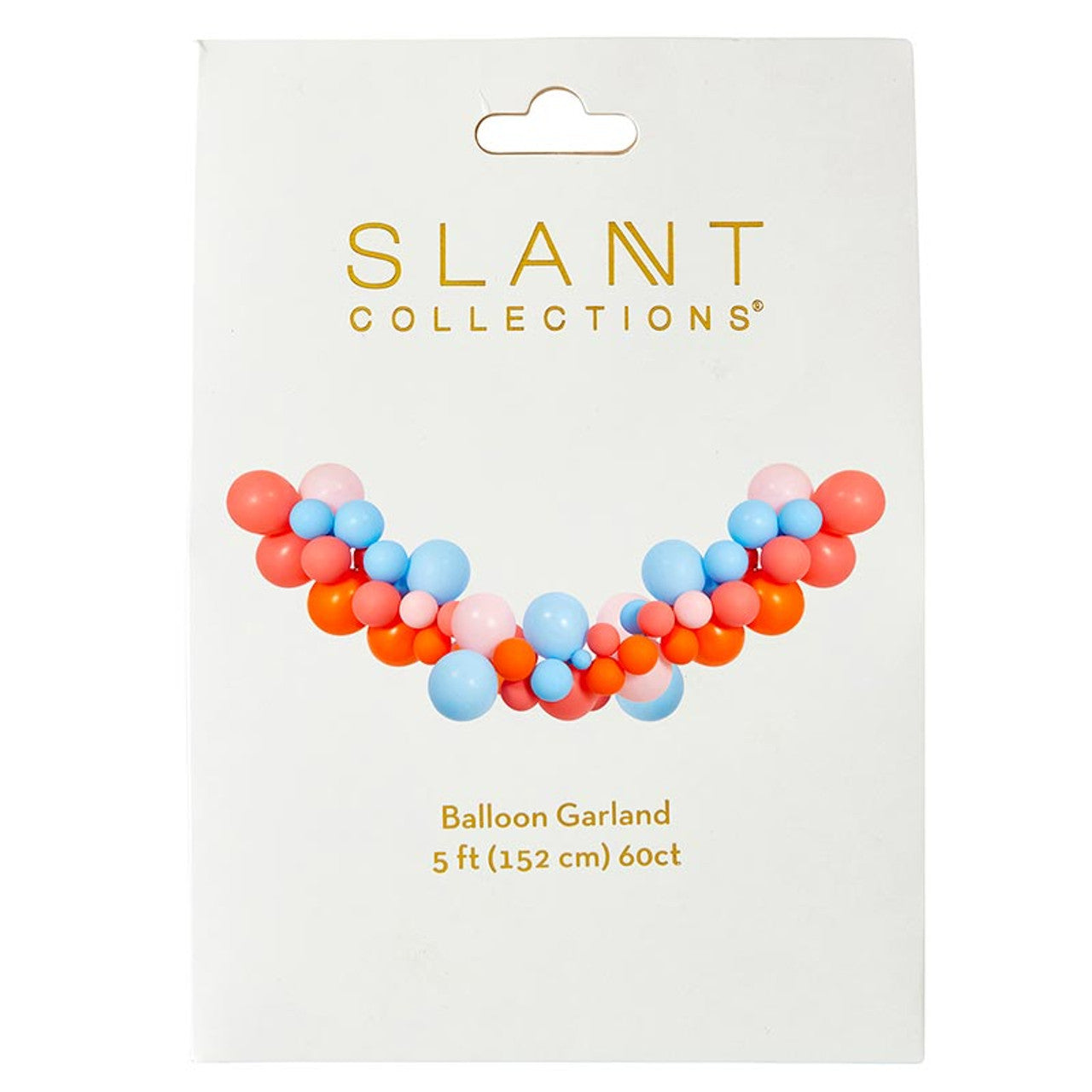 Pink Blue Orange Balloon Arch | 5 ft Party Balloon Garland Kit (60 Pieces)