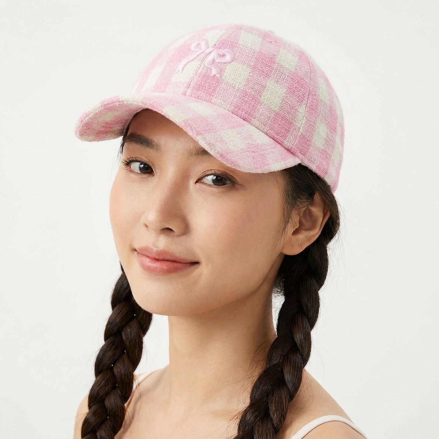 Pink Bow Baseball Cap | Cute Bow Embroidered Women’s Cap | Adjustable Casual Hat
