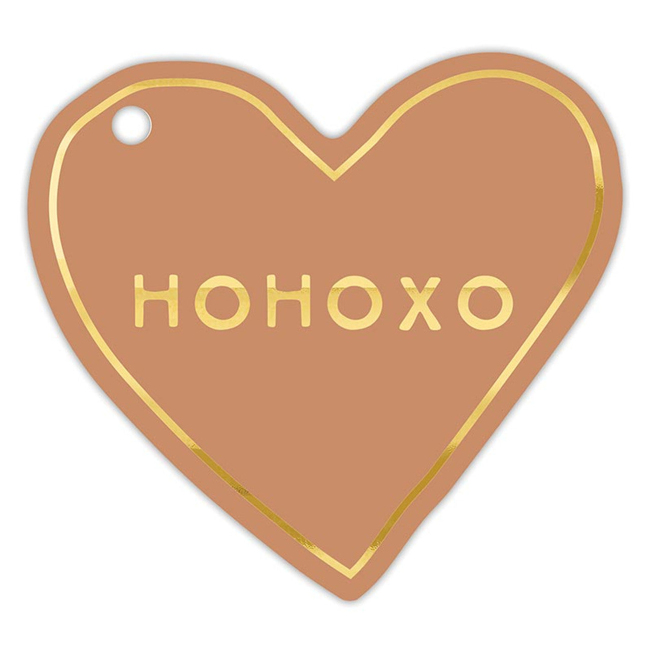 Pink Christmas Die-Cut Heart Gift Tag Book | 24 Gold Foil Blush Holiday Tags with Twine-Santa Barbara Design Studio-The Bullish Store
