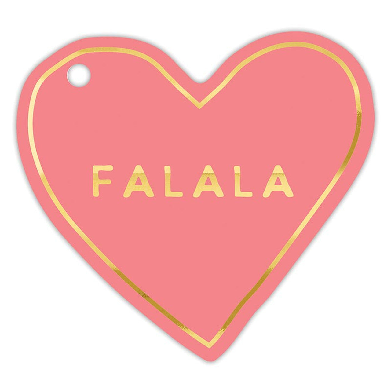 Pink Christmas Die-Cut Heart Gift Tag Book | 24 Gold Foil Blush Holiday Tags with Twine-Santa Barbara Design Studio-The Bullish Store