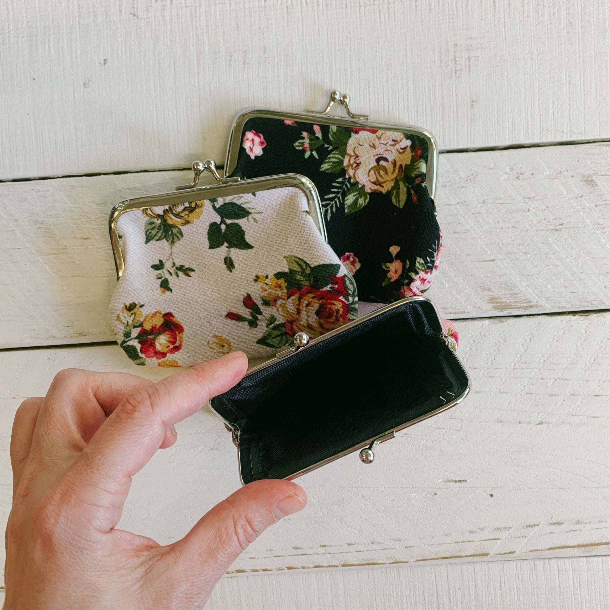 Pink Floral Coin Purse | Tiny Trinkets Storage