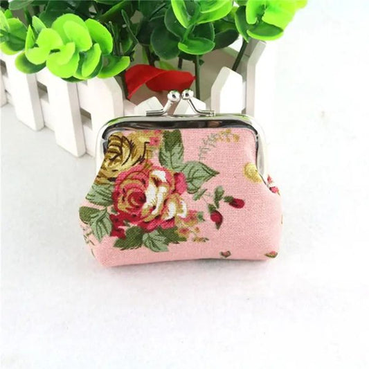 Pink Floral Coin Purse | Tiny Trinkets Storage