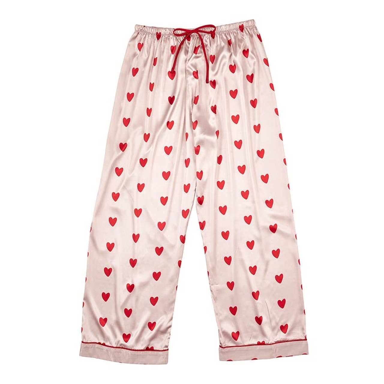 Pink Hearts Long Sleeve Pajama Set [Available in XL Only]
