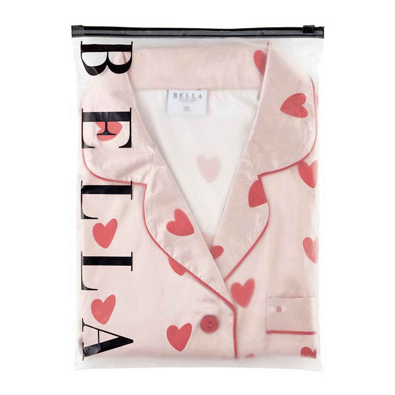 Pink Hearts Long Sleeve Pajama Set [Available in XL Only]