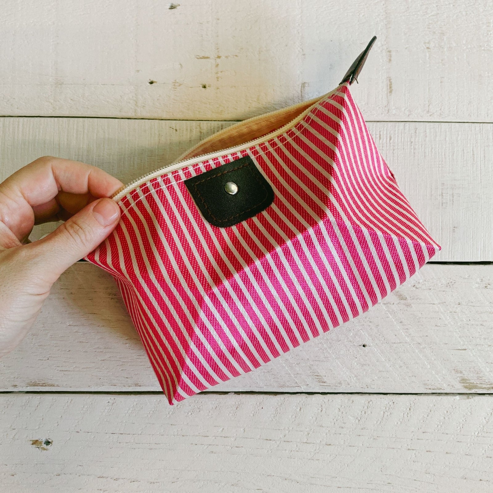 Pink Portable Lightweight Cosmetics Bag | Travel Toiletry Organizer