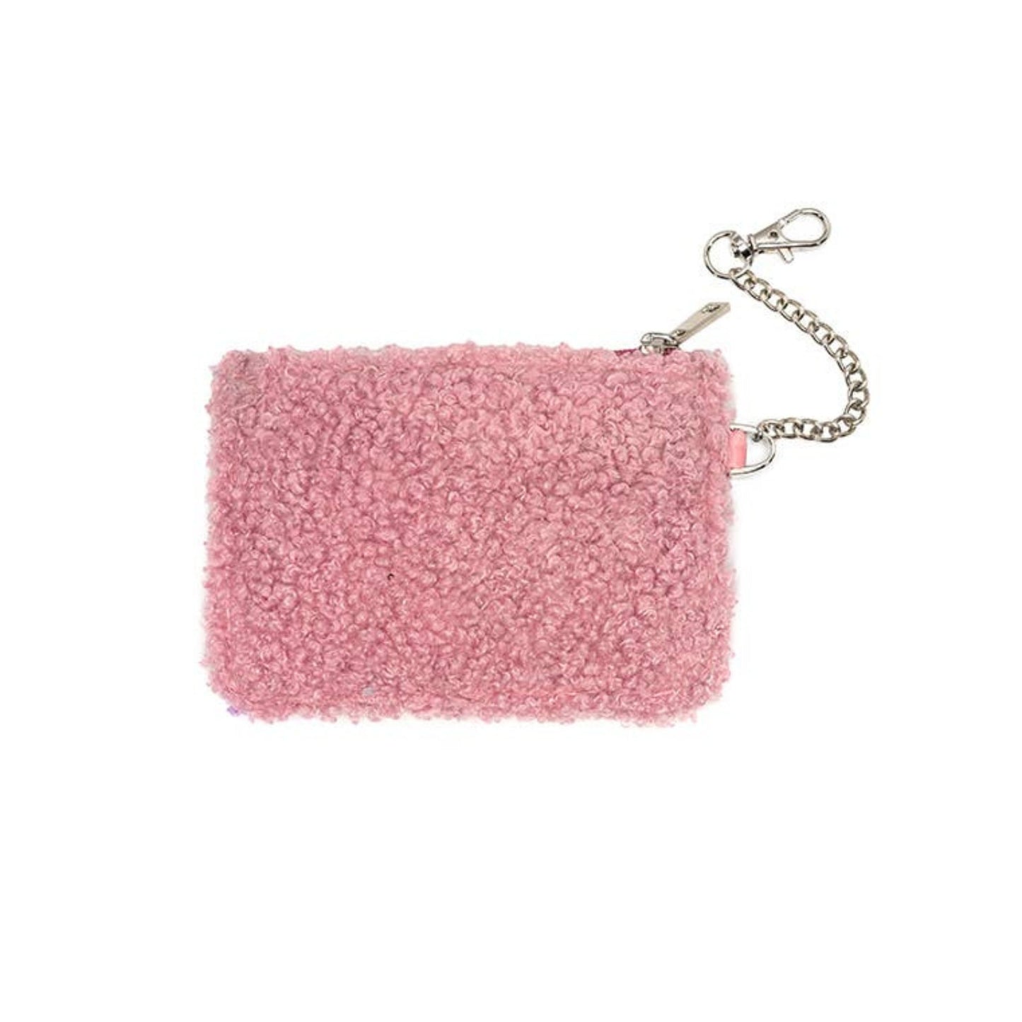 Pink & White Checkered Keychain Pouch | Cards & Cash Key Chain Wallet Purse