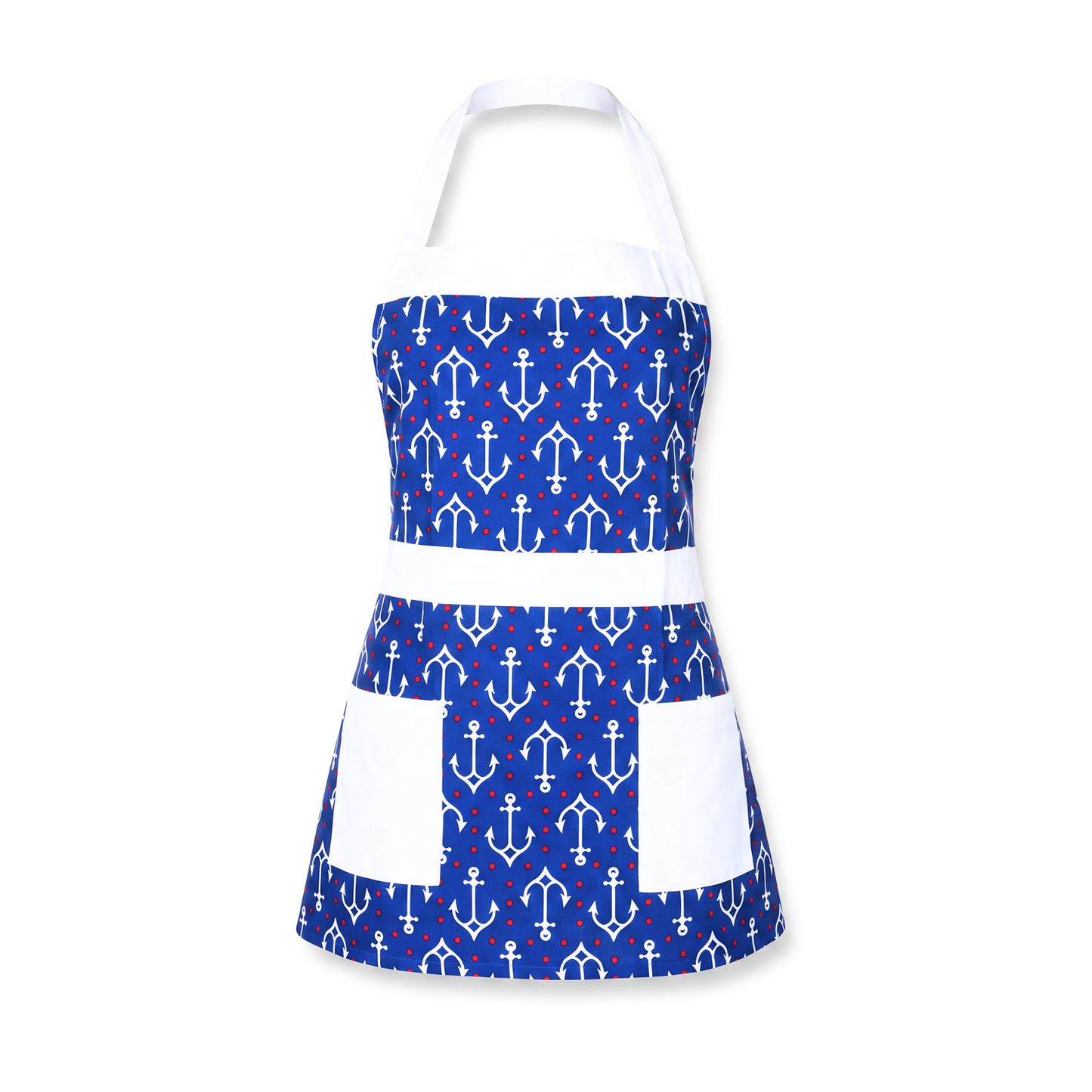 Pinup Girl Retro Nautical Anchor Apron | Blue Sailor Apron Kitchen Gift-Sourpuss-The Bullish Store