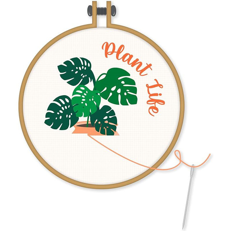 Plant Life Crosstitch Kit | Embroidery Crafts Tool Set