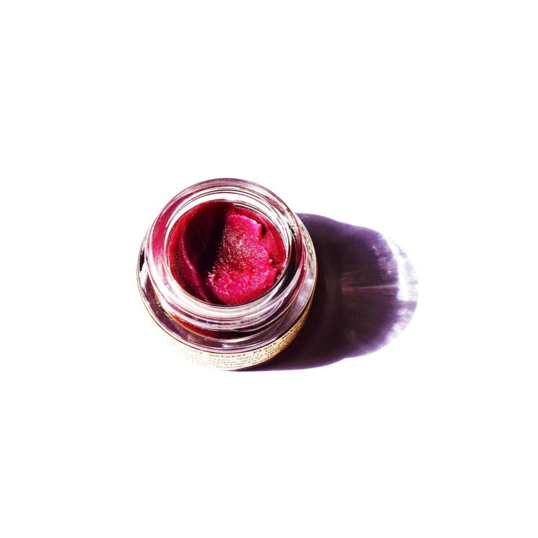 Plant Makeup Hibiscus + Beet Lip Tint | Handmade in Glass Jar | Glossy Balm Moisturizer