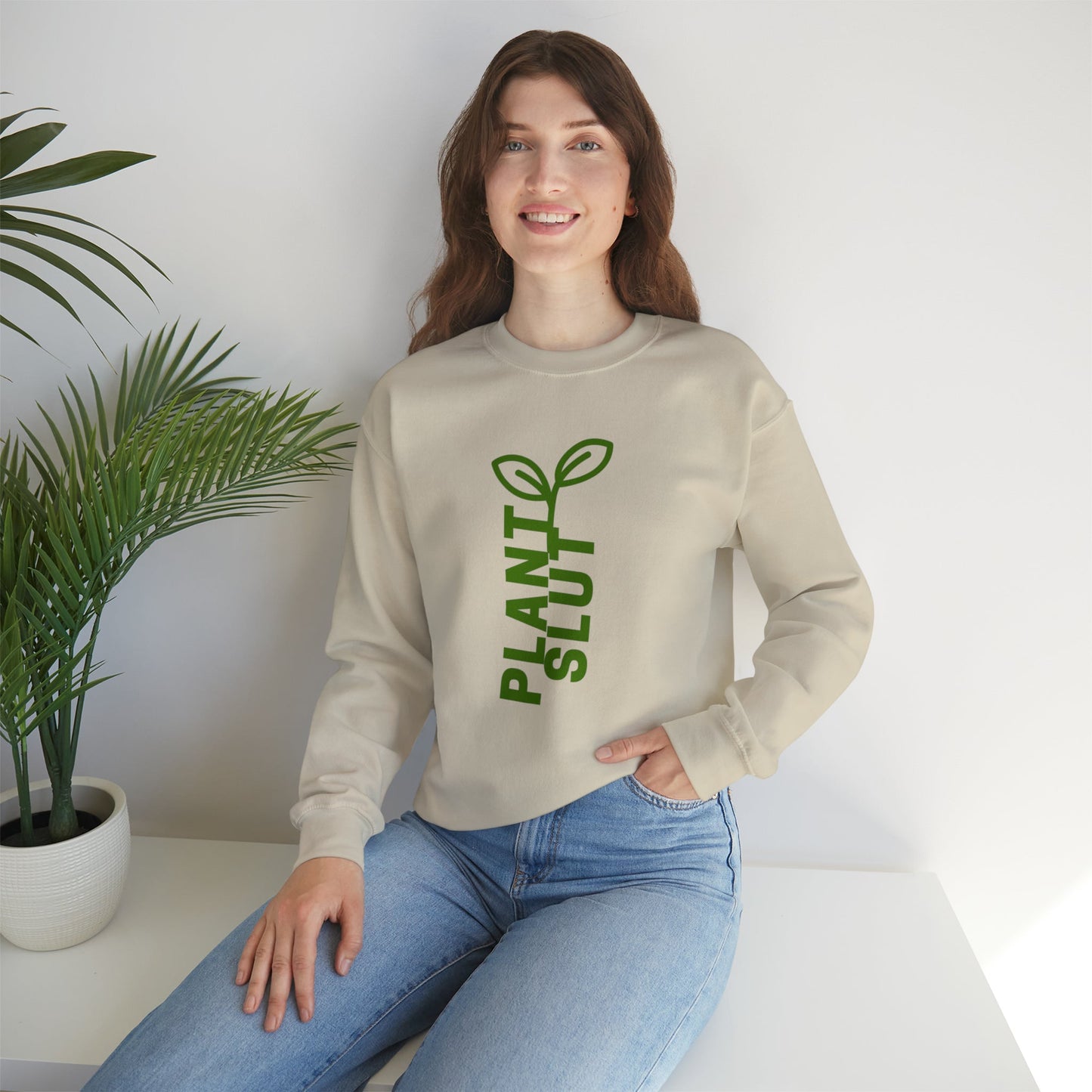 Plant Slut 🌱 Unisex Heavy Blend™ Crewneck Sweatshirt Sizes SM-5XL | Plus Size Available