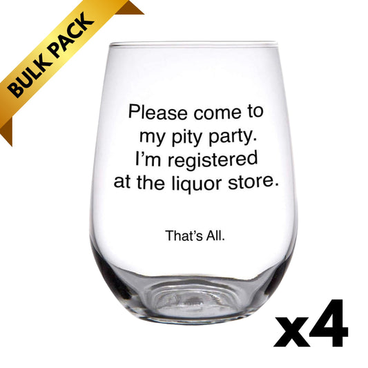 Please Come To My Pity Party — Bulk Lot of 4 (Gifting, Events & Resale)-Slant-The Bullish Store