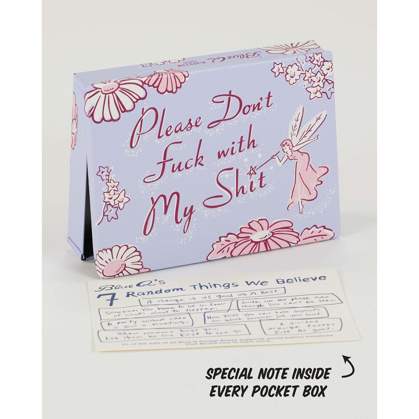 Please Don't Fuck With My Shit Pocket Box | Small Tin Case | 4.25" X 0.75" | BlueQ at GetBullish