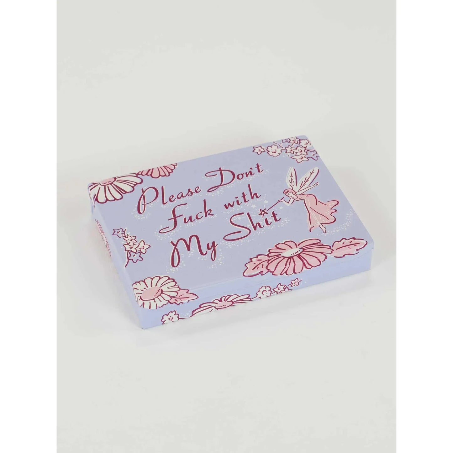 Please Don't Fuck With My Shit Pocket Box | Small Tin Case | 4.25" X 0.75" | BlueQ at GetBullish