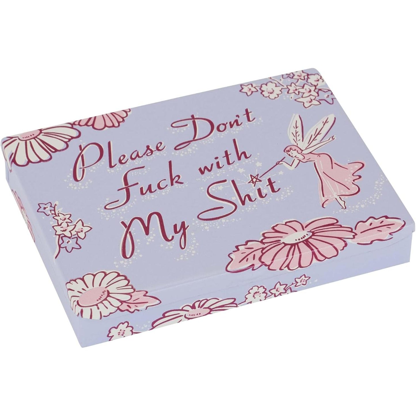 Please Don't Fuck With My Shit Pocket Box | Small Tin Case | 4.25" X 0.75" | BlueQ at GetBullish