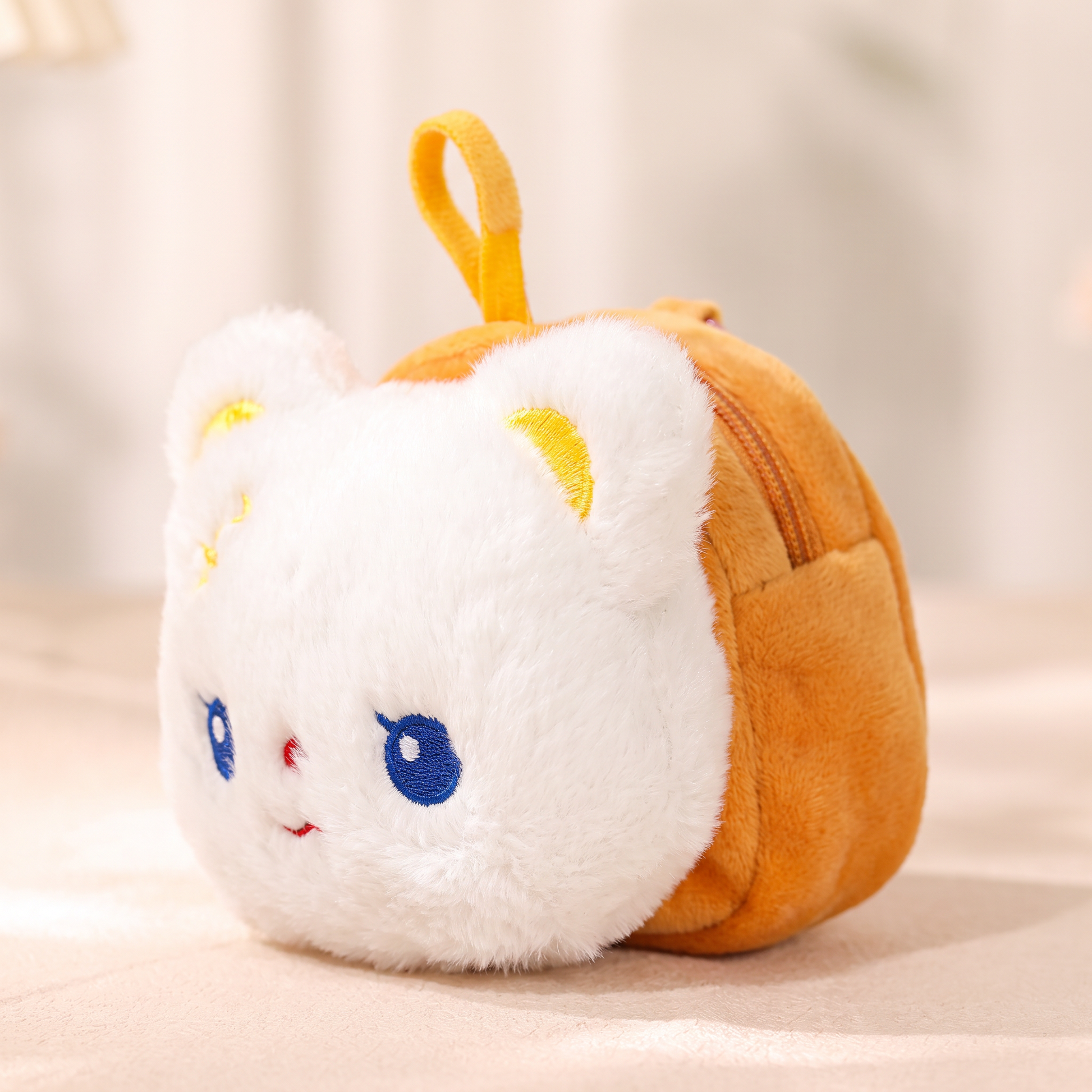 Plush Bear Coin Purse Keychain | Kawaii Bag Charm-Crover-The Bullish Store