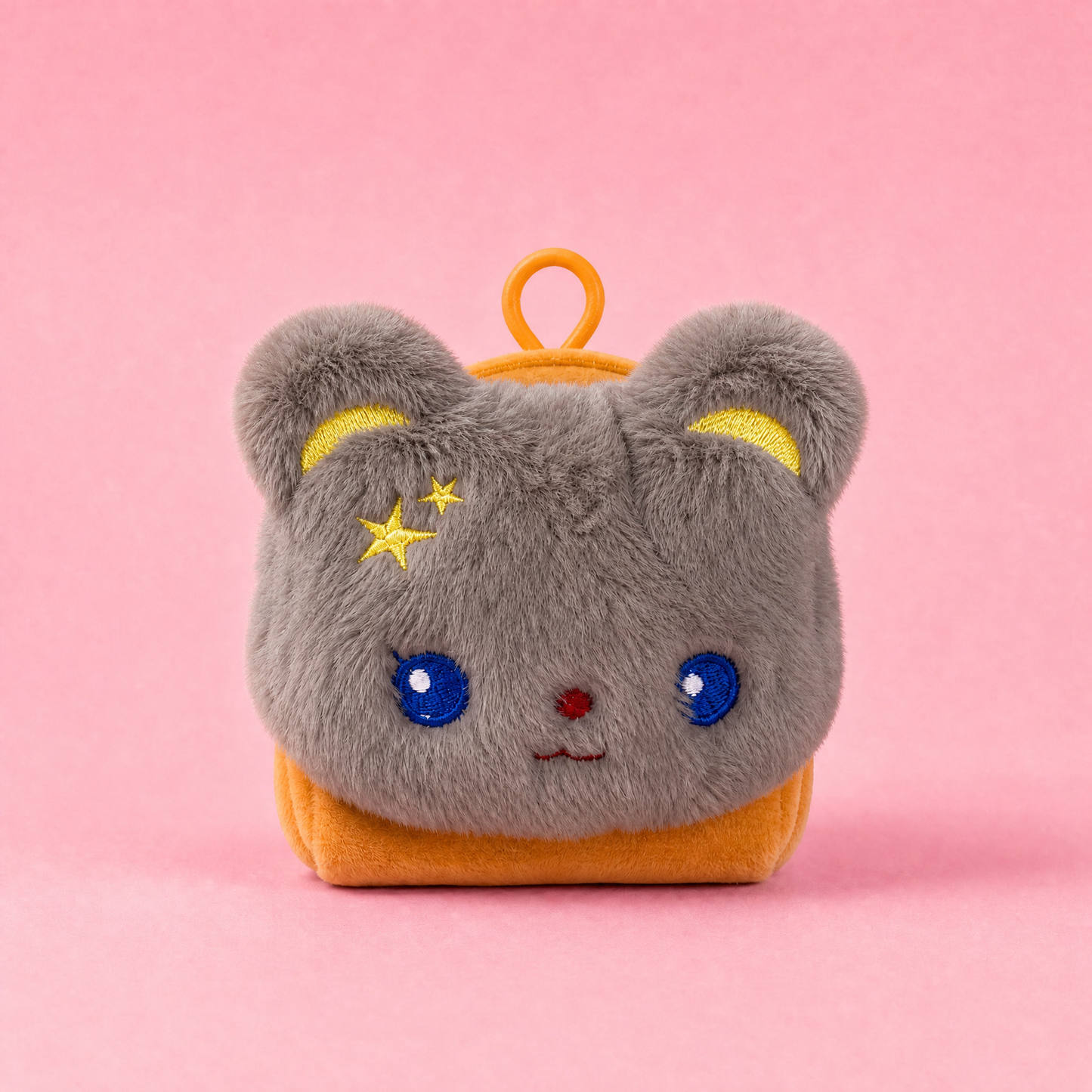 Plush Bear Coin Purse Keychain | Kawaii Bag Charm-Crover-The Bullish Store