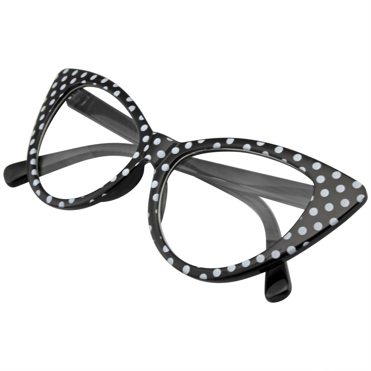 Polka Dot Super Cat Eye Glasses | Vintage Inspired Fashion Eyewear