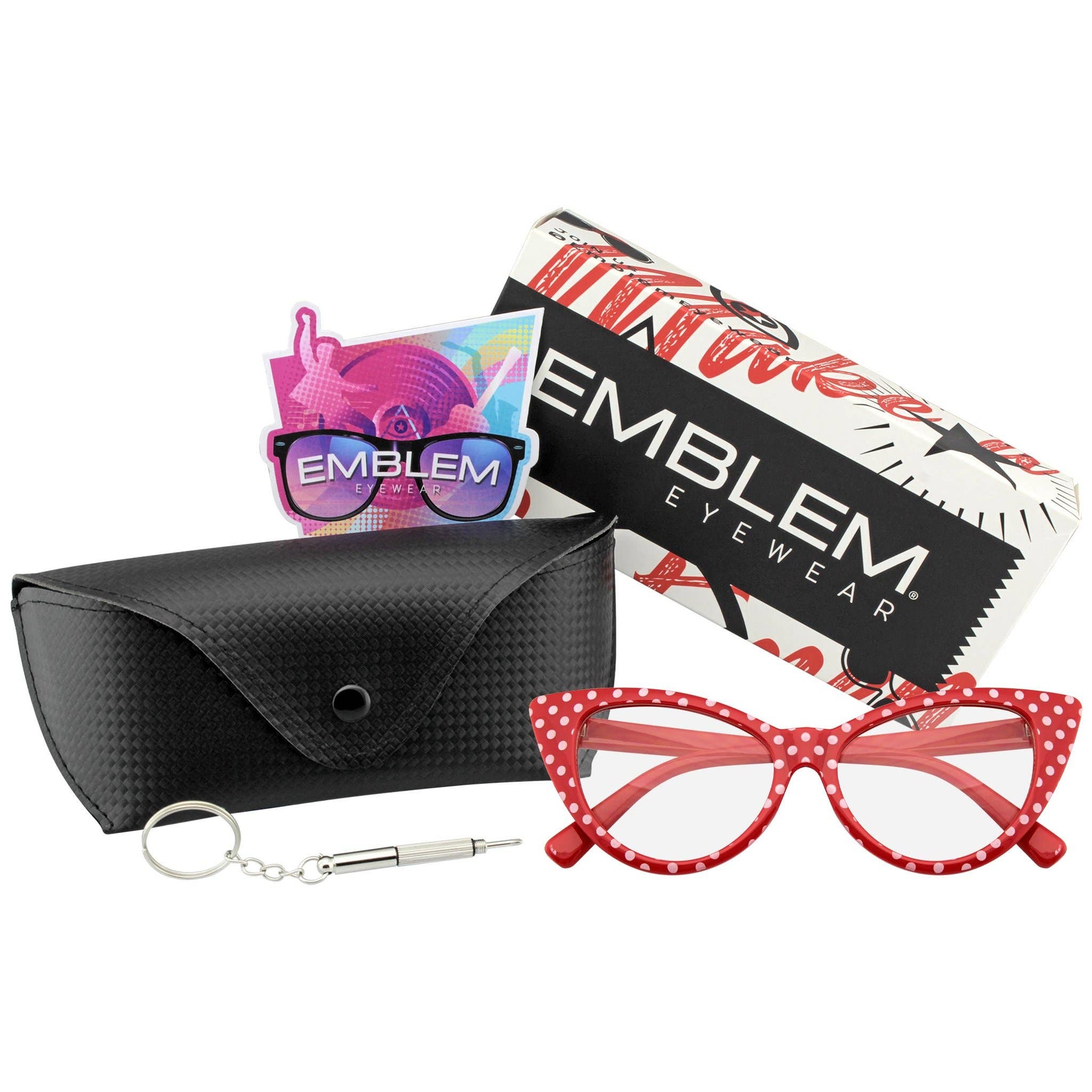 Polka Dot Super Cat Eye Glasses | Vintage Inspired Fashion Eyewear