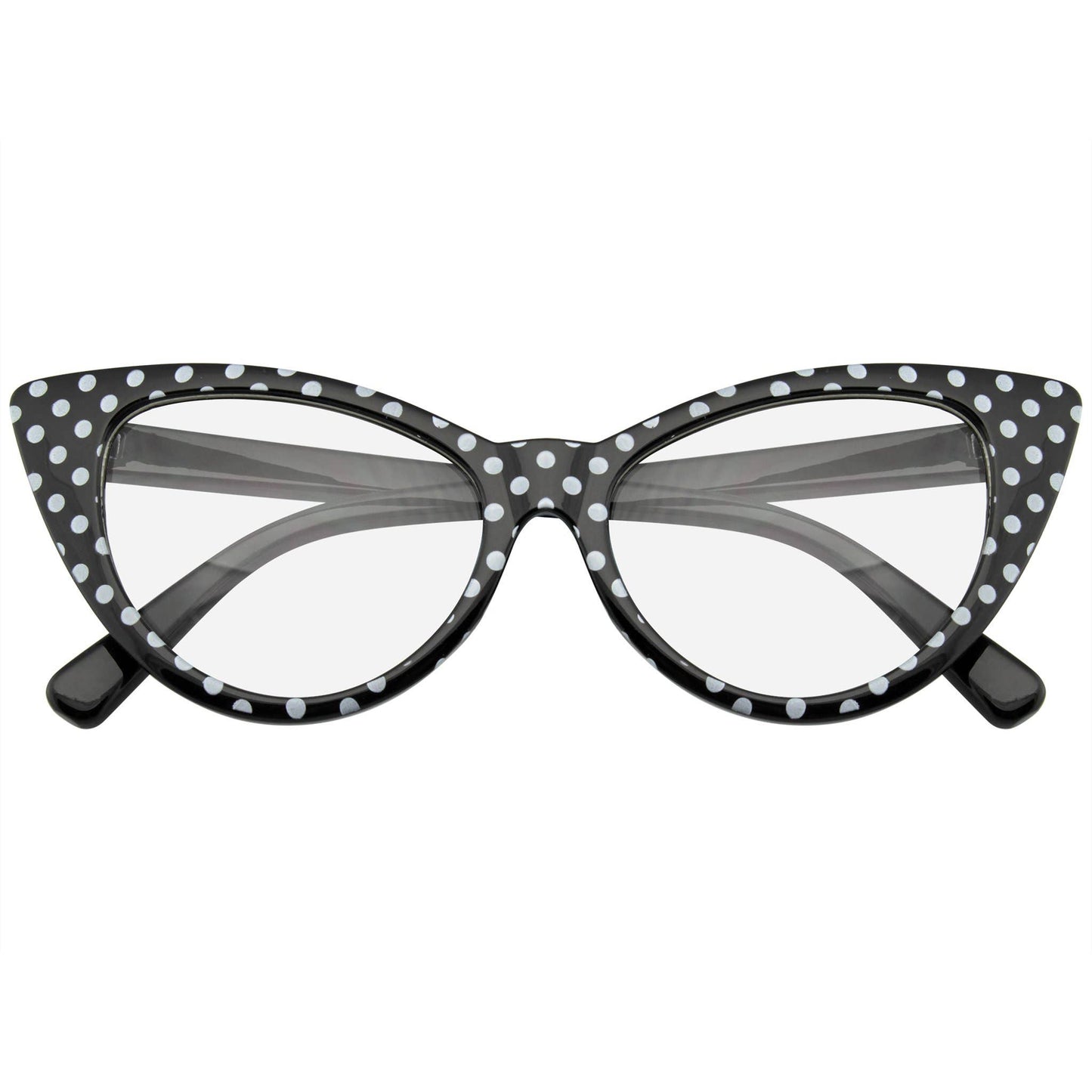 Polka Dot Super Cat Eye Glasses | Vintage Inspired Fashion Eyewear